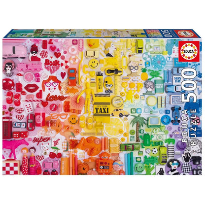 Collage of colors, 500-Universalios dėlionės-Brain Games LT