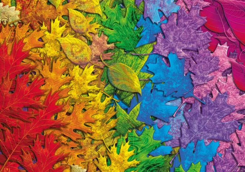 Colorful Leaves, 1500-Universalios dėlionės-Brain Games LT