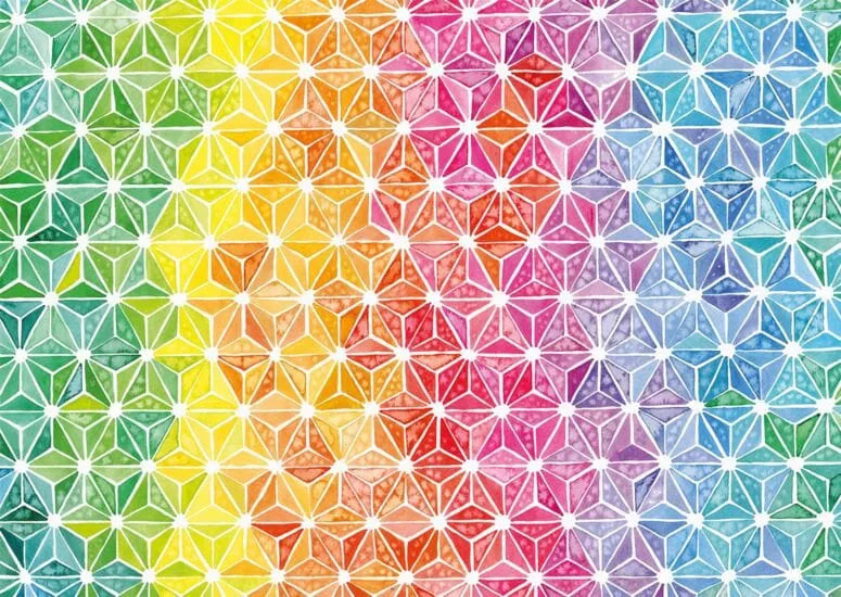 Colourful triangles, 1000-Universalios dėlionės-Brain Games LT