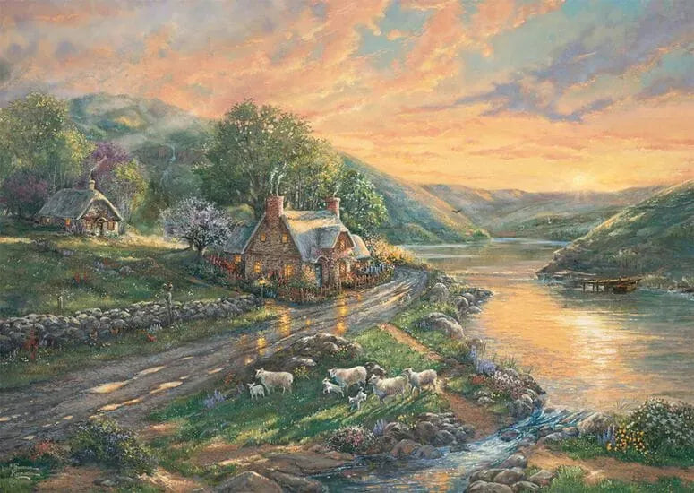 Daybreak at Emerald Valley, 1000-Universalios dėlionės-Brain Games LT