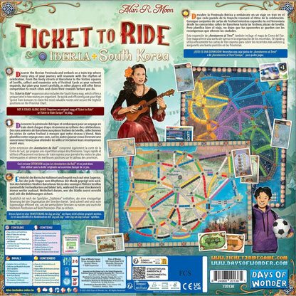 Days of Wonder Stalo žaidimai Ticket to Ride: Iberia & South Korea