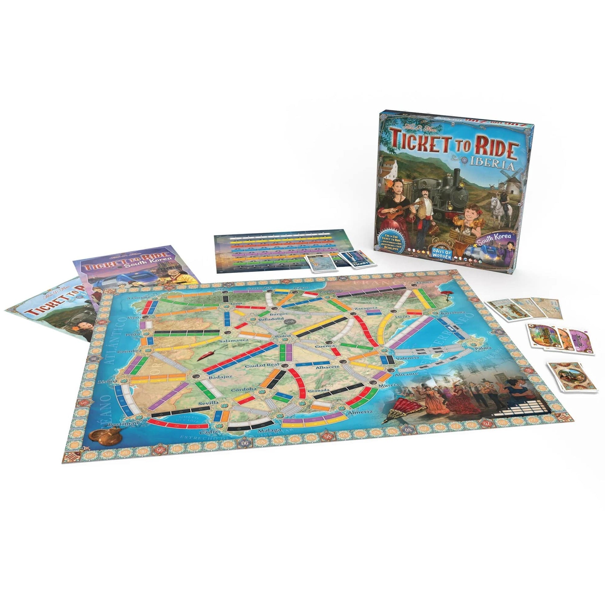 Days of Wonder Stalo žaidimai Ticket to Ride: Iberia & South Korea