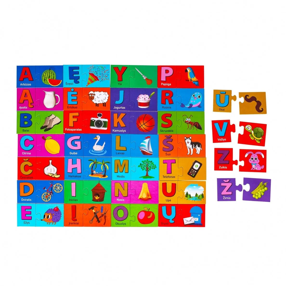 Dėlionė - abėcėlė-Vaikiškos dėlionės-Brain Games LT