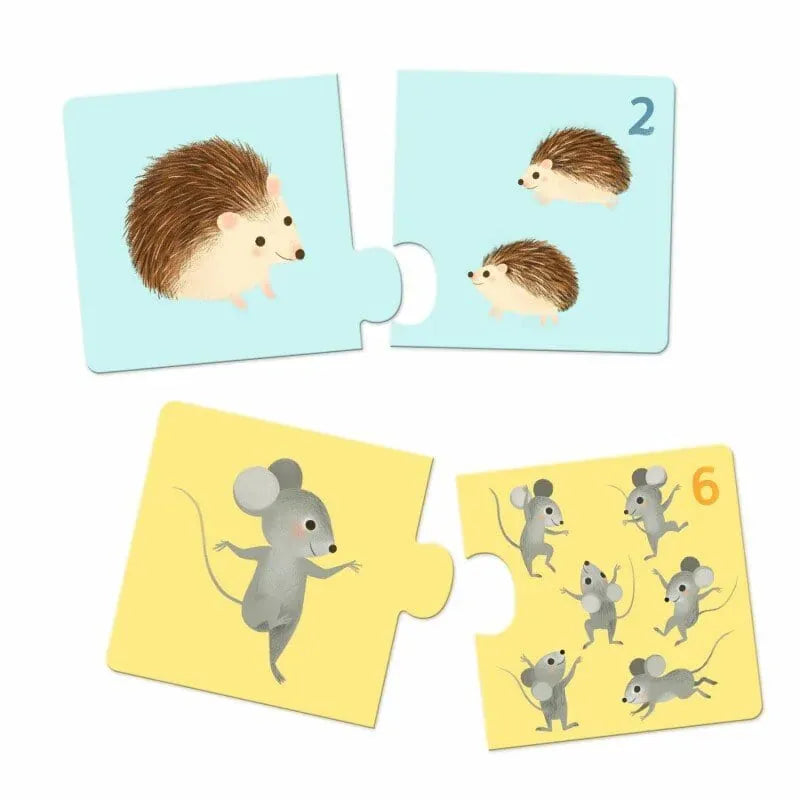 Dėlionė duo - Gyvūnų kūdikiai, 24-Vaikiškos dėlionės-Brain Games LT