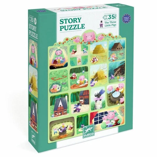 Dėlionė - Istorija - Trys paršiukai, 35-Vaikiškos dėlionės-Brain Games LT
