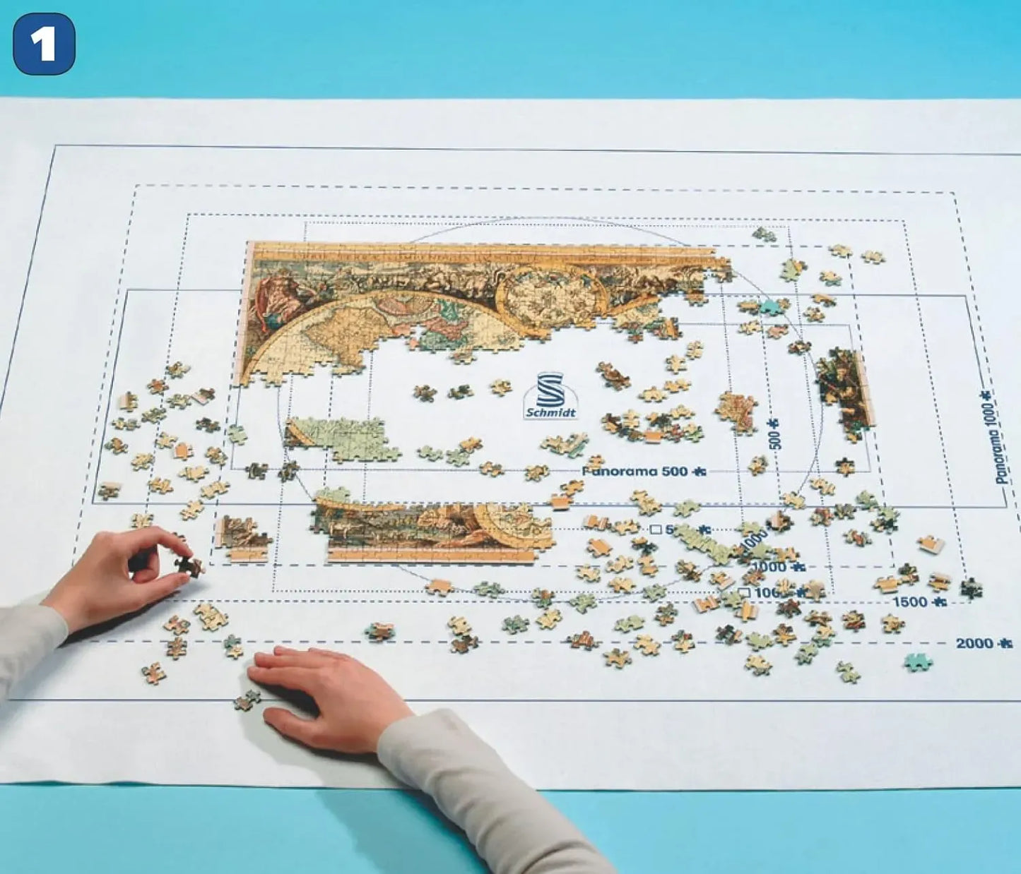 Dėlionės kilimėlis 3000-Universalios dėlionės-Brain Games LT