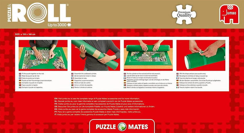 Dėlionių kilimėlis Puzzle and roll, 3000-Universalios dėlionės-Brain Games LT