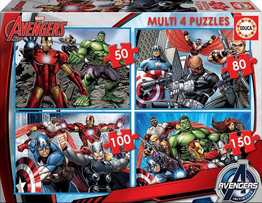 Dėlionių rinkinys Avengers-Vaikiškos dėlionės-Brain Games LT