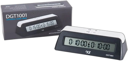 DGT 1001 digital chess clock black/white-Klasikiniai žaidimai-Brain Games LT