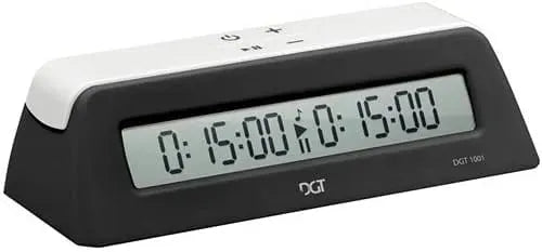 DGT 1001 digital chess clock black/white-Klasikiniai žaidimai-Brain Games LT