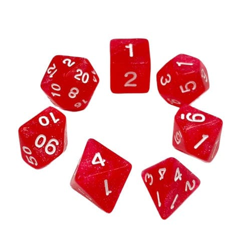 Dice Kita Kauliukų rinkinys: Ruby Red (7)