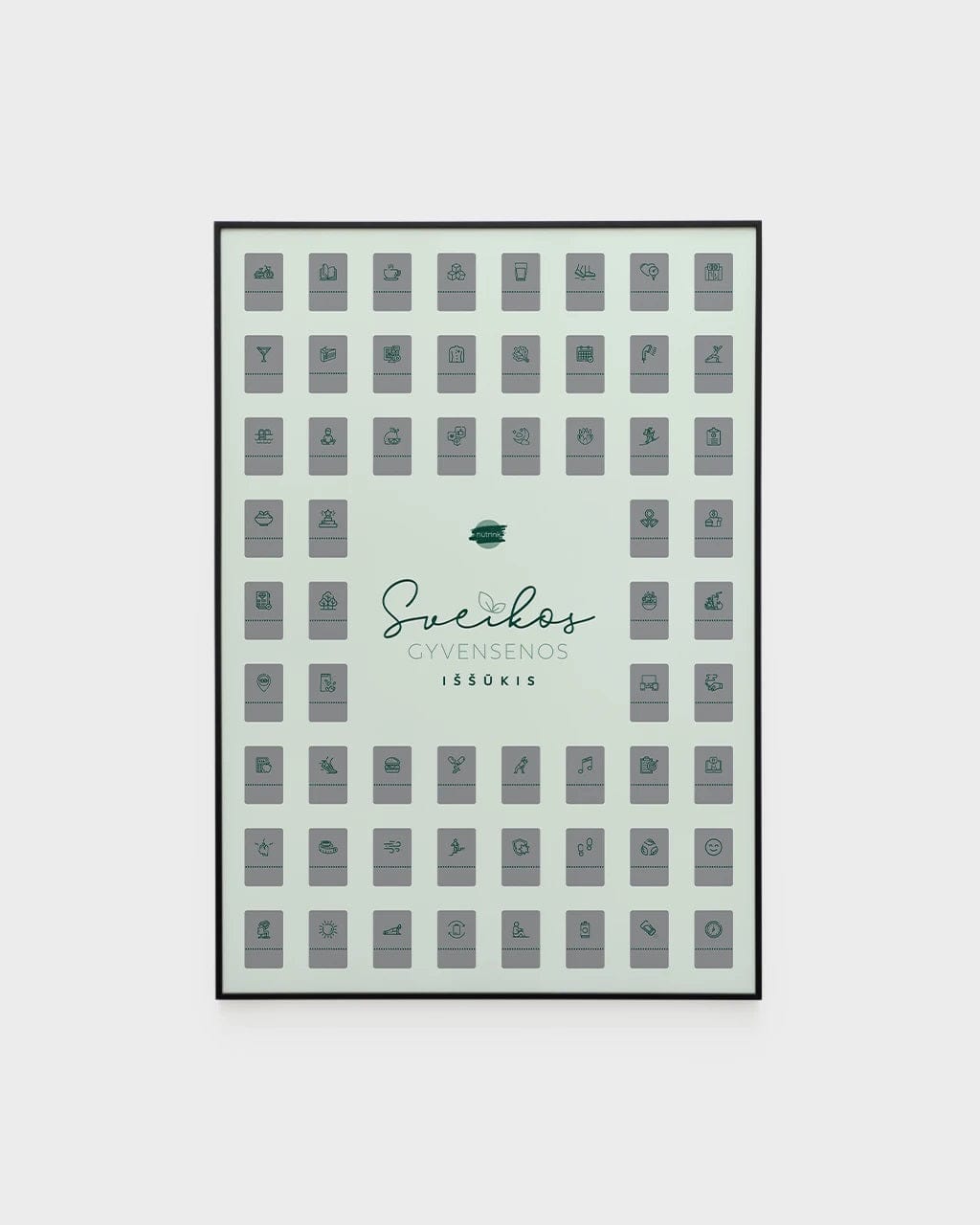 Dinaminis bitas Kita Nutrinamas plakatas „Sveikos gyvensenos IŠŠŪKIS”