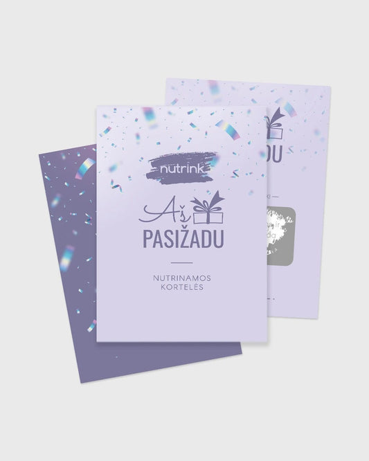 Dinaminis bitas Stalo žaidimai Nutrinamos kortelės „Aš pasižadu“ gimtadienio šventei!