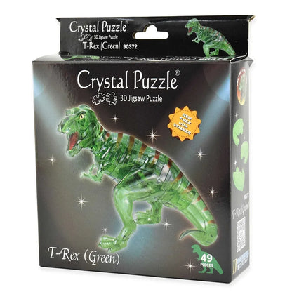 Dinozauras T-Rex (žalias)-3D Delionės-Brain Games LT