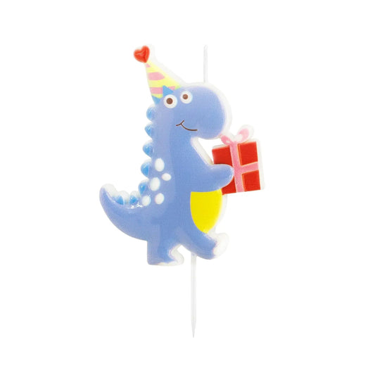 Dinozauro formos gimtadienio žvakė, 1 vnt.-Kita-Brain Games LT