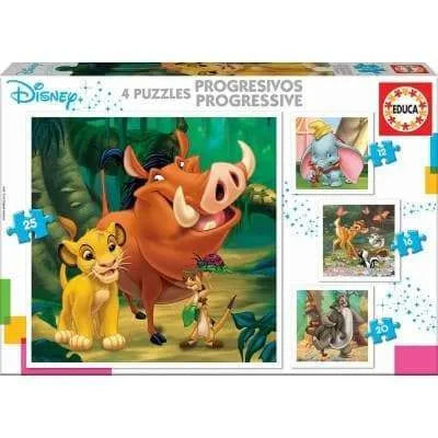 Disney Animals, 12, 16, 20, 25-Vaikiškos dėlionės-Brain Games LT