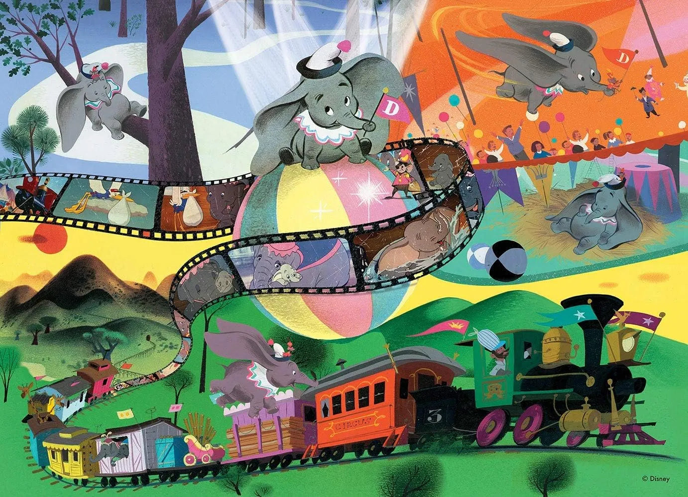 Disney Classic Collection Dumbo, 1000-Universalios dėlionės-Brain Games LT