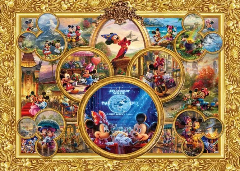 Disney, Mickey & Minnie, Dream Collage, 2000-Universalios dėlionės-Brain Games LT