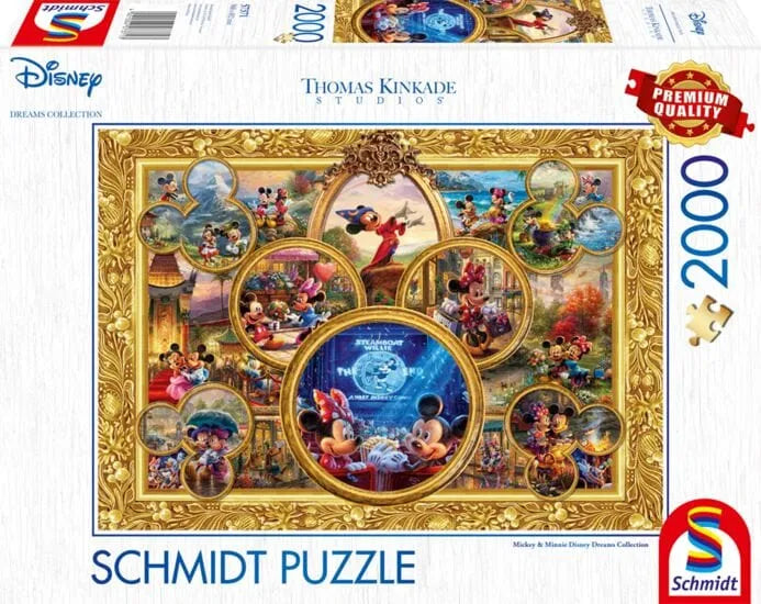 Disney, Mickey & Minnie, Dream Collage, 2000-Universalios dėlionės-Brain Games LT
