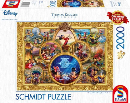 Disney, Mickey & Minnie, Dream Collage, 2000-Universalios dėlionės-Brain Games LT