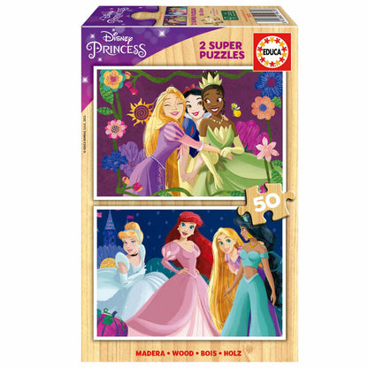 Disney Princess, 2×50-Vaikiškos dėlionės-Brain Games LT