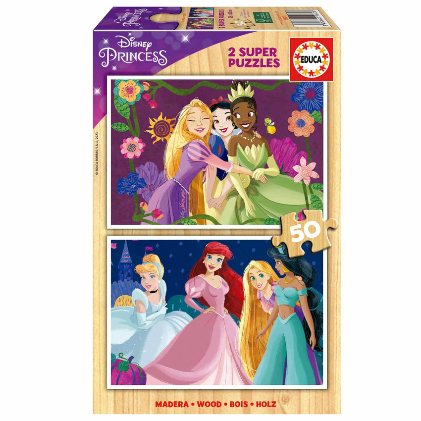 Disney Princess, 2×50-Vaikiškos dėlionės-Brain Games LT