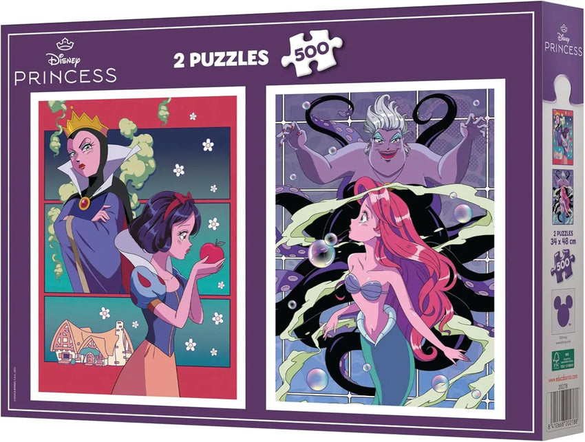 Educa Vaikiškos dėlionės Disney Villains and Princess, 2x500
