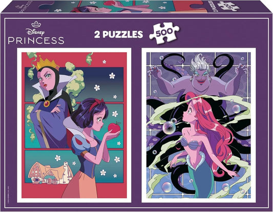 Disney Villains and Princess, 2x500-Vaikiškos dėlionės-Brain Games LT