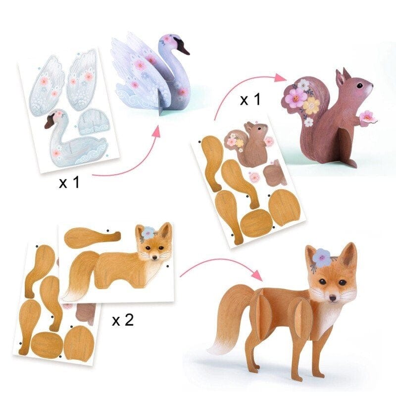 Djeco Kita Kūrybinis rinkinys - Purūs gyvūnai