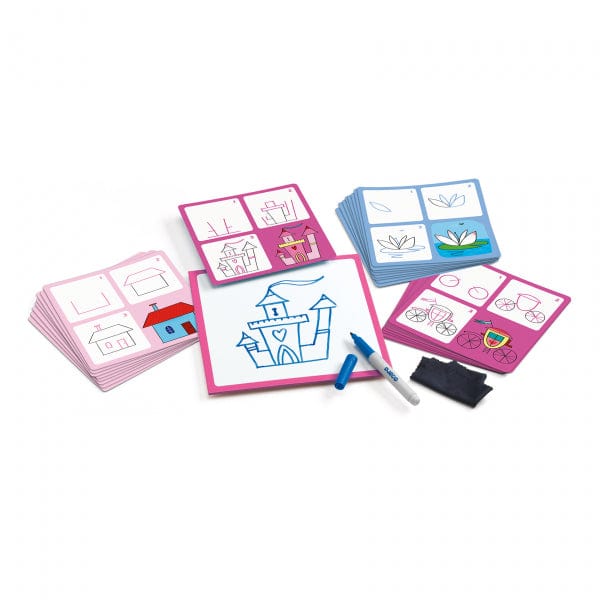 Djeco Rankdarbiai Mokomasis piešimo rinkinys - Žingsnis po žingsnio - Josephine