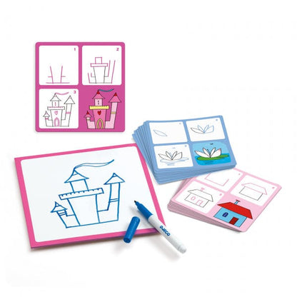 Djeco Rankdarbiai Mokomasis piešimo rinkinys - Žingsnis po žingsnio - Josephine