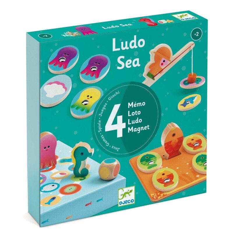 Djeco Stalo žaidimai 4 žaidimai - Ludo Jūra