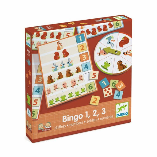 Djeco Stalo žaidimai Edukacinis žaidimas - Bingo - 1, 2, 3