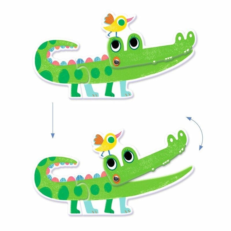 Djeco Vaikiškos dėlionės Duo dėlionė - Judantys gyvūnai