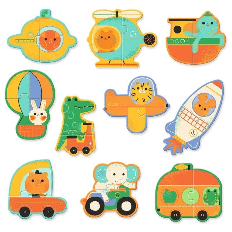 Djeco Vaikiškos dėlionės Transporto priemonės, 20