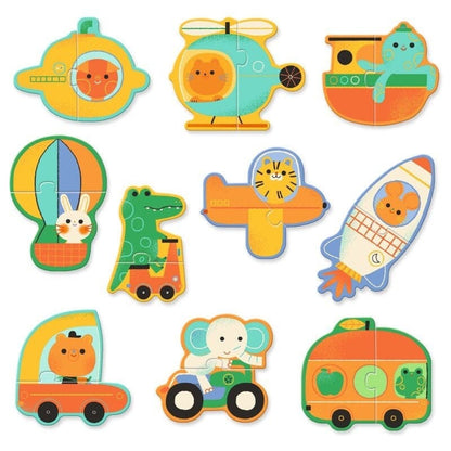 Djeco Vaikiškos dėlionės Transporto priemonės, 20