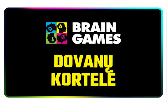 Dovanų kortelė (fizinė)-Gift Cards-Brain Games LT