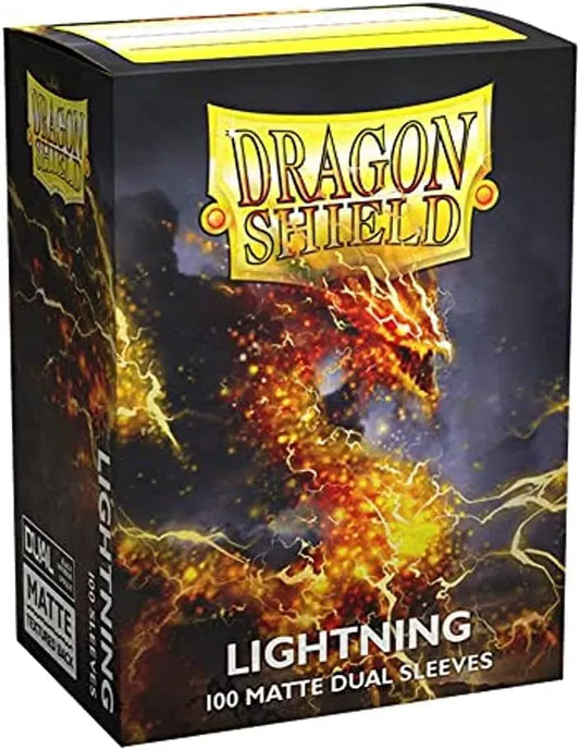 Dragon Shield: Matte – Dual Lightning (100) (63x88 mm)-Kita-Brain Games LT