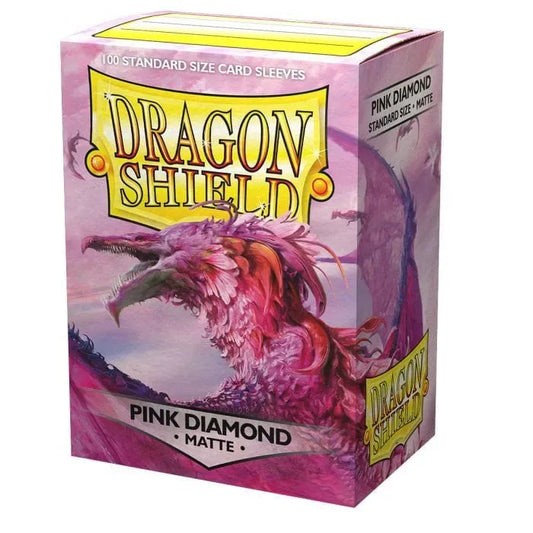 Dragon Shield Matte Pink Diamond (100 ct) (63x88 mm)-Kita-Brain Games LT