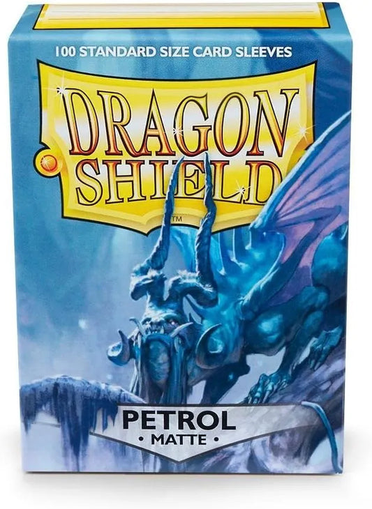 Dragon Shield - MATTE Sleeves (100) - PETROL (63x88 mm)-Kita-Brain Games LT