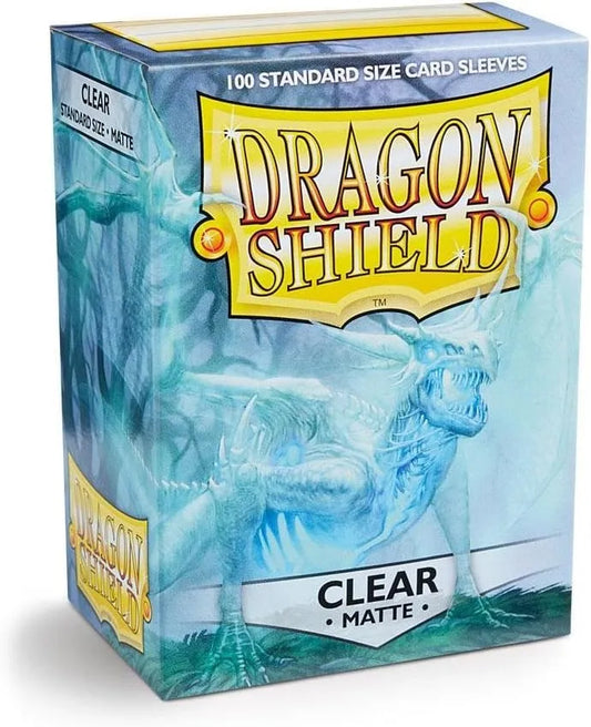 Dragon Shield - MATTE Sleeves - CLEAR, 63.5 x 88mm, 100 vnt.-Kita-Brain Games LT