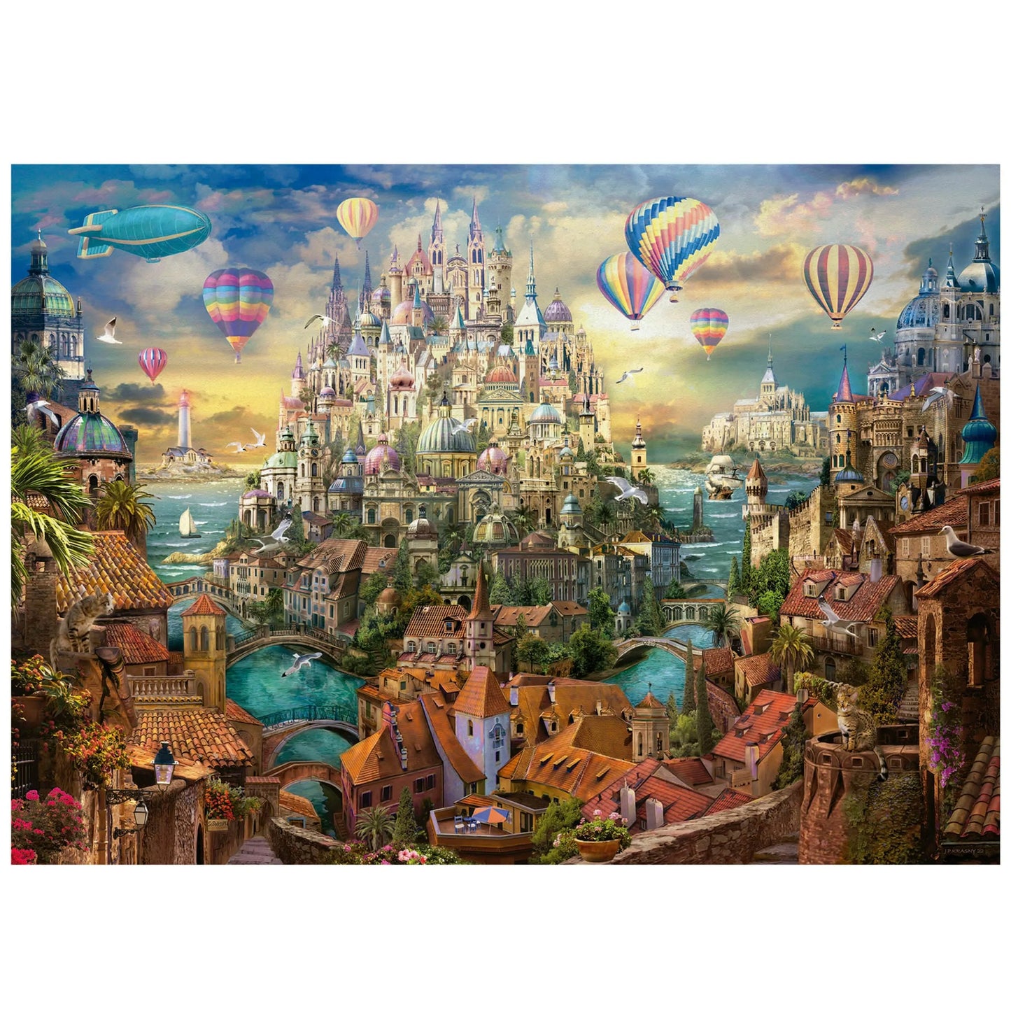 Dream Town, 8000-Universalios dėlionės-Brain Games LT