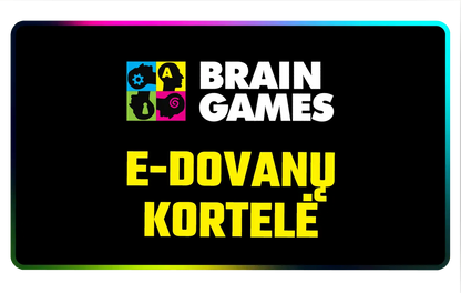 E-dovanų kortelė-Gift Cards-Brain Games LT
