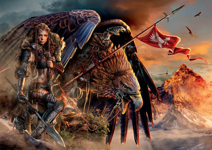 Eagle Rider, 2000-Universalios dėlionės-Brain Games LT