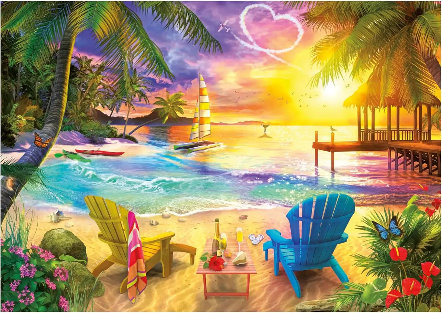 Educa Universalios dėlionės Beach of Love, 1000