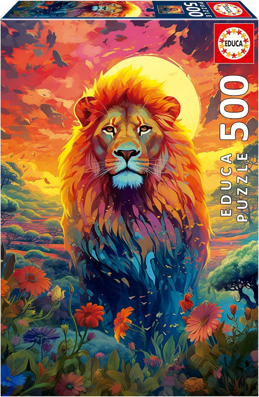 Educa Universalios dėlionės Majestic Look of The Lion, 500