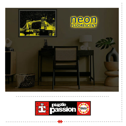 Educa Universalios dėlionės Tower Bridge, London „Neon", 1000