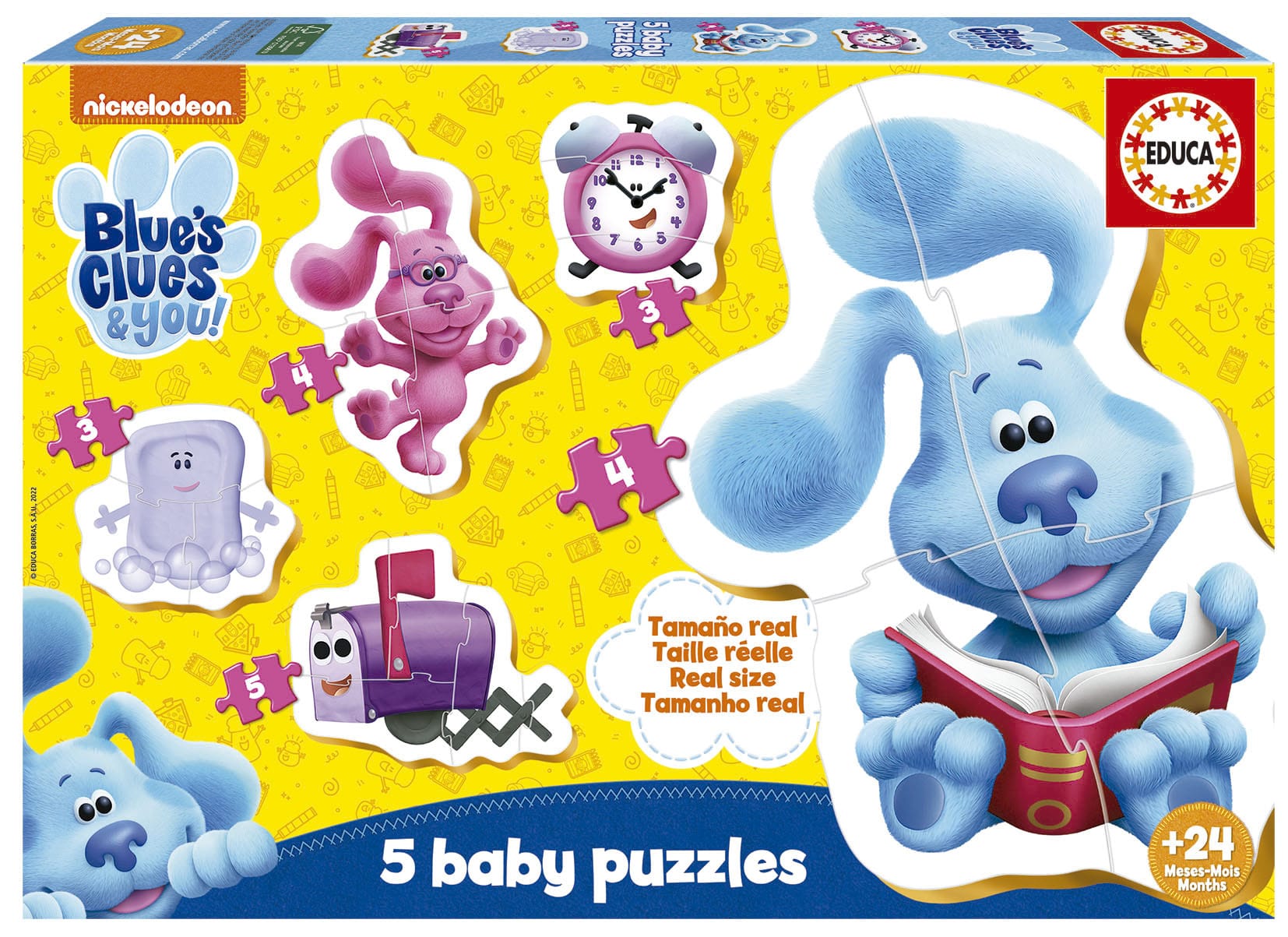 Educa Vaikiškos dėlionės Baby Puzzles Blue´s Clues