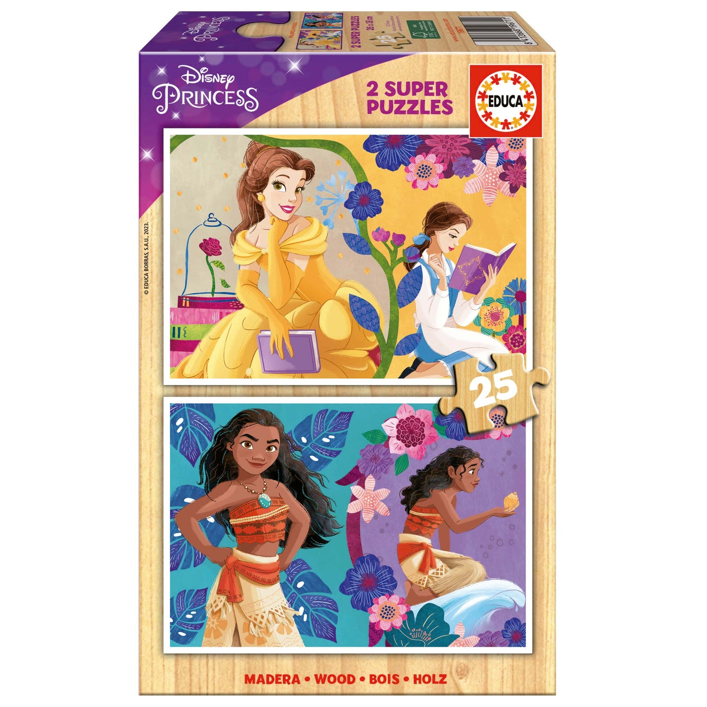 Educa Vaikiškos dėlionės Disney Princess, 2 x 25