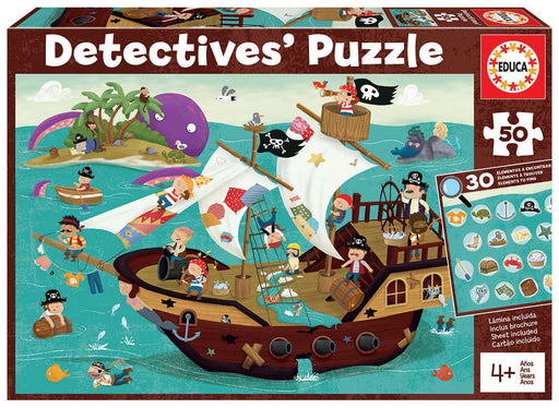 Educa Vaikiškos dėlionės Pirates Boat Detectives Puzzle, 50